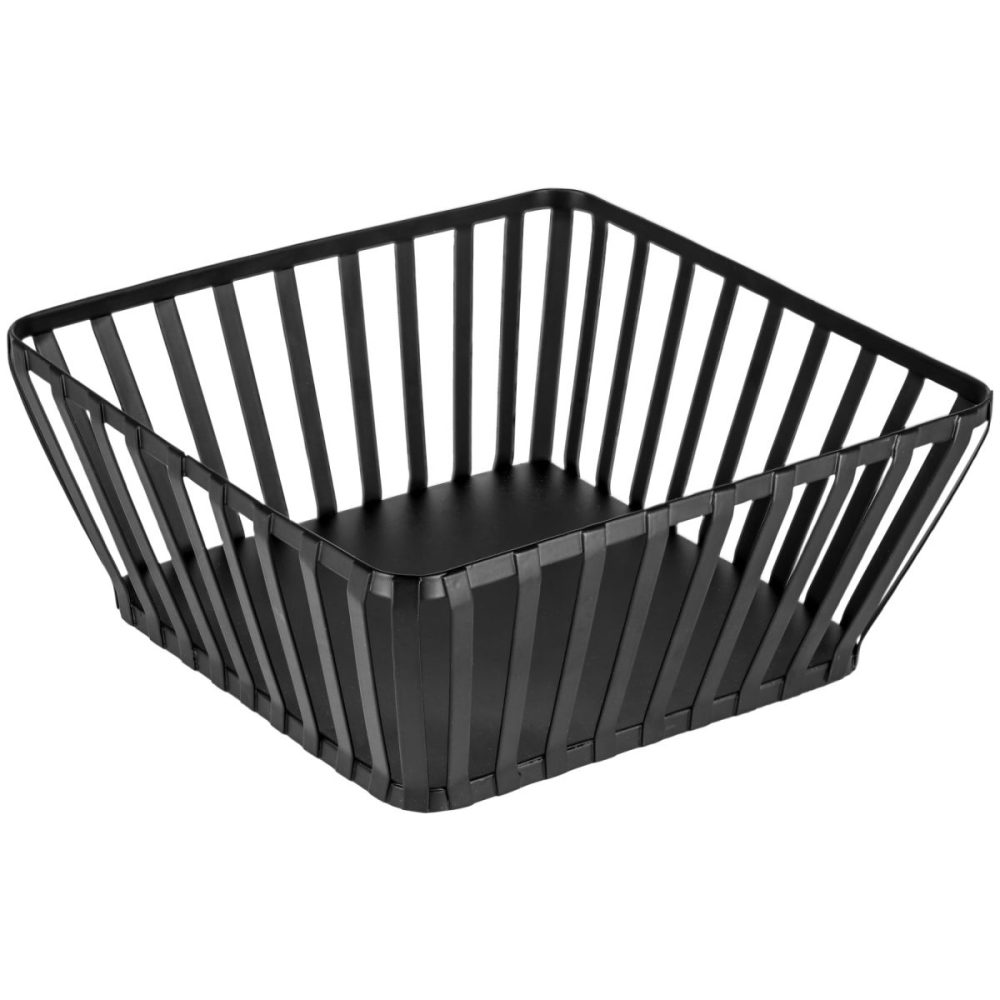 VEGA Brot-/Obstkorb Liro eckig; 23x23x10 cm (LxBxH); schwarz; rechteckig