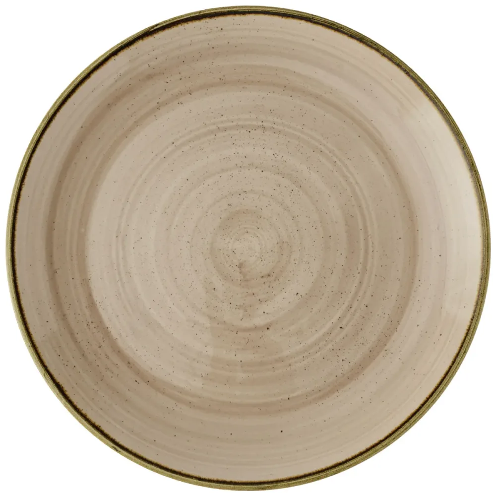 Churchill Coupeteller flach Stonecast Truffle; 26 cm (Ø); hellbraun/braun; rund; 12 Stück / Pack