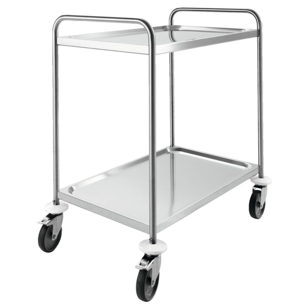 VEGA Servierwagen Serve  2 Böden Gr. M; 83x53x93.3 cm (BxTxH); silber