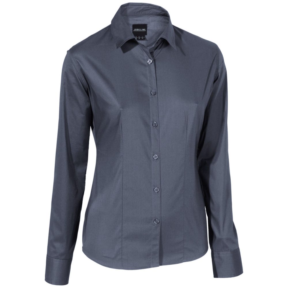 JOBELINE Damen Bluse Cecaria Langarm; Kleidergrösse 40; graphit