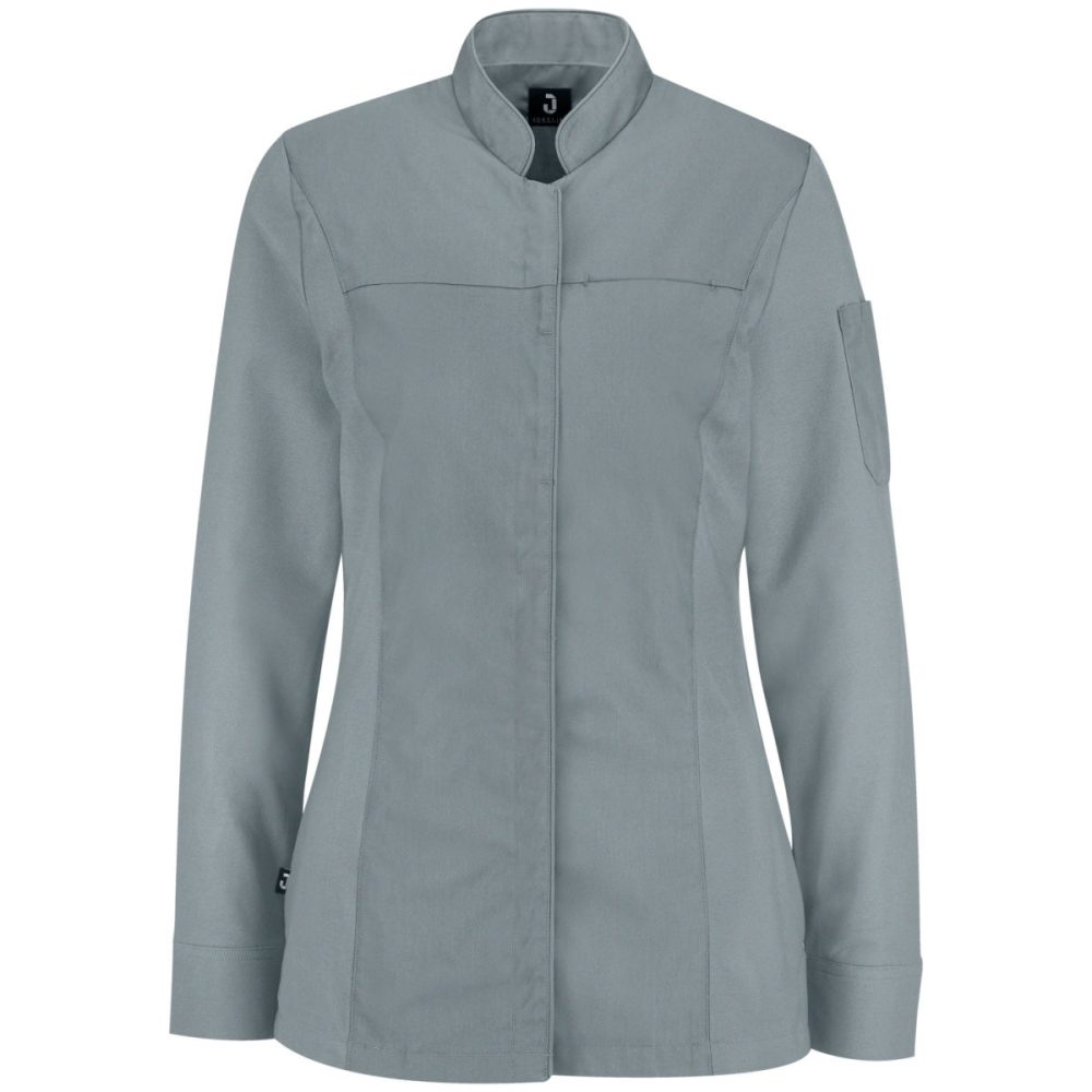 JOBELINE Damen Kochjacke Phoenix Langarm; Kleidergrösse 38; grau