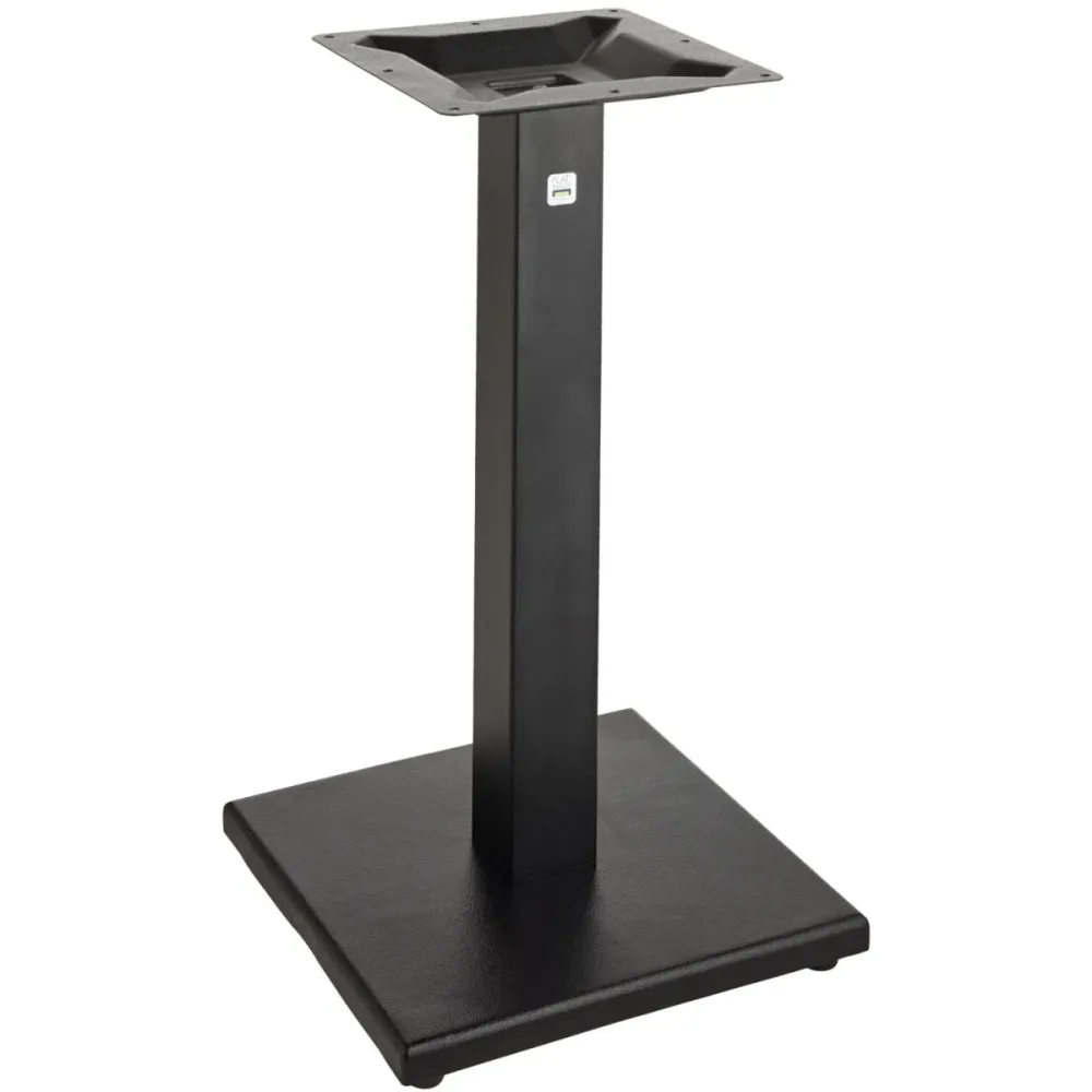 FLAT Tischsäule Regulo; 40x40x72 cm (BxLxH); schwarz; quadratisch