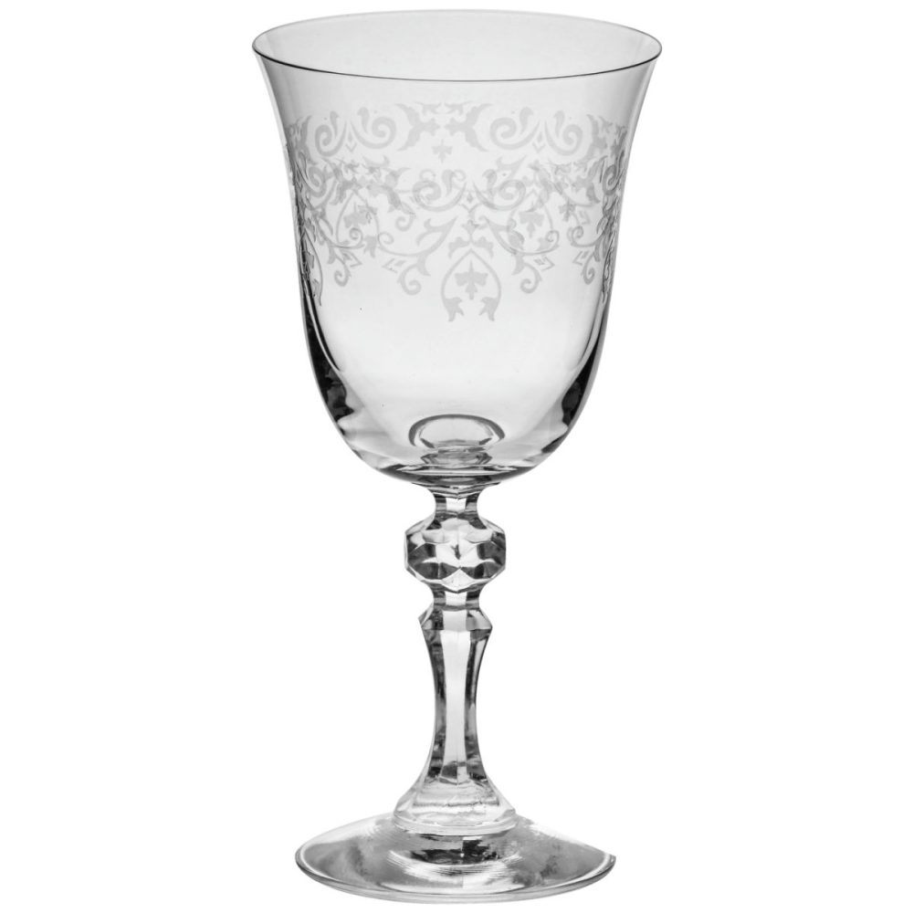 Krosno Rotweinglas Krista Deco; 220 ml, 8.7x18.1 cm (ØxH); transparent; 6 Stück / Pack