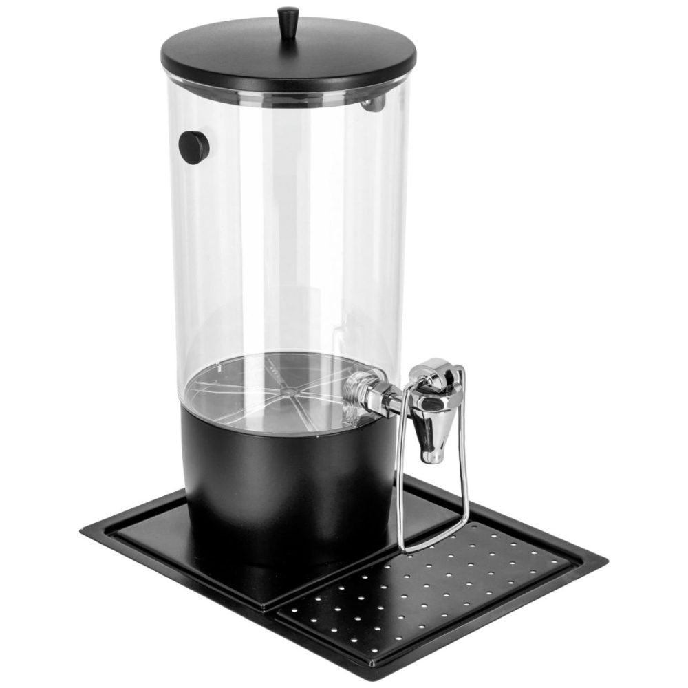 VEGA Dispenser Hampton einzeln GN 1/2 inkl. 2x Kühlakku; 4000 ml, 26.5x32.5x42 cm (LxBxH); schwarz