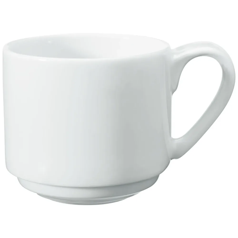 VEGA Kaffee-Obertasse Pallais stapelbar; 200 ml, 7.4x7 cm (ØxH); weiss; rund; 6 Stück / Pack