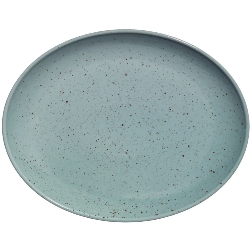 VEGA Platte Alessia oval; 28x22x2.7 cm (LxBxH); türkis; oval; 3 Stück / Pack