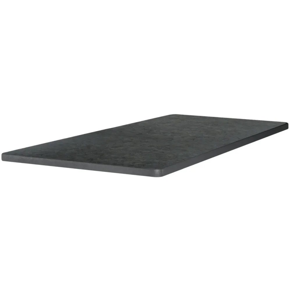 PULSIVA Tischplatte Sevelit rechteckig; 115x70 cm (LxB); anthrazit; rechteckig