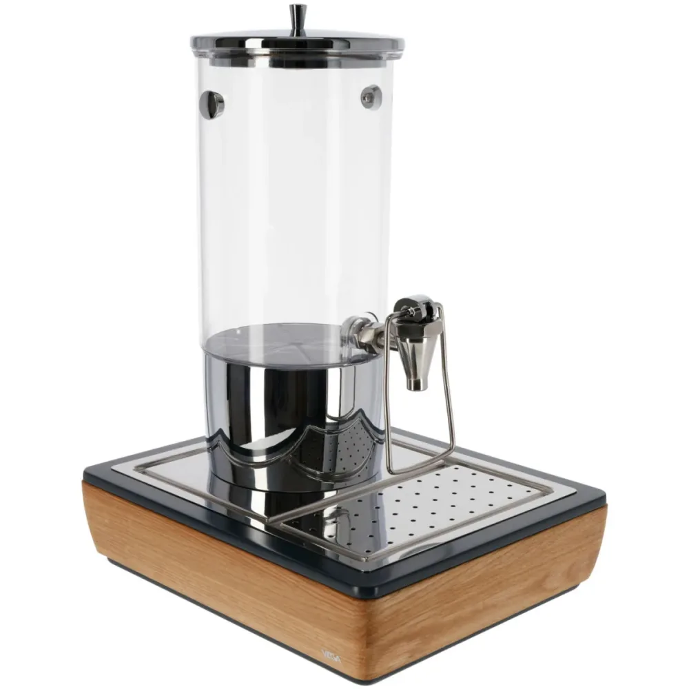 VEGA Saftspender Montana einzeln, GN 1/2, 4l; 36.5x30.5x50.5 cm (LxBxH); eiche/transparent/edelstahl