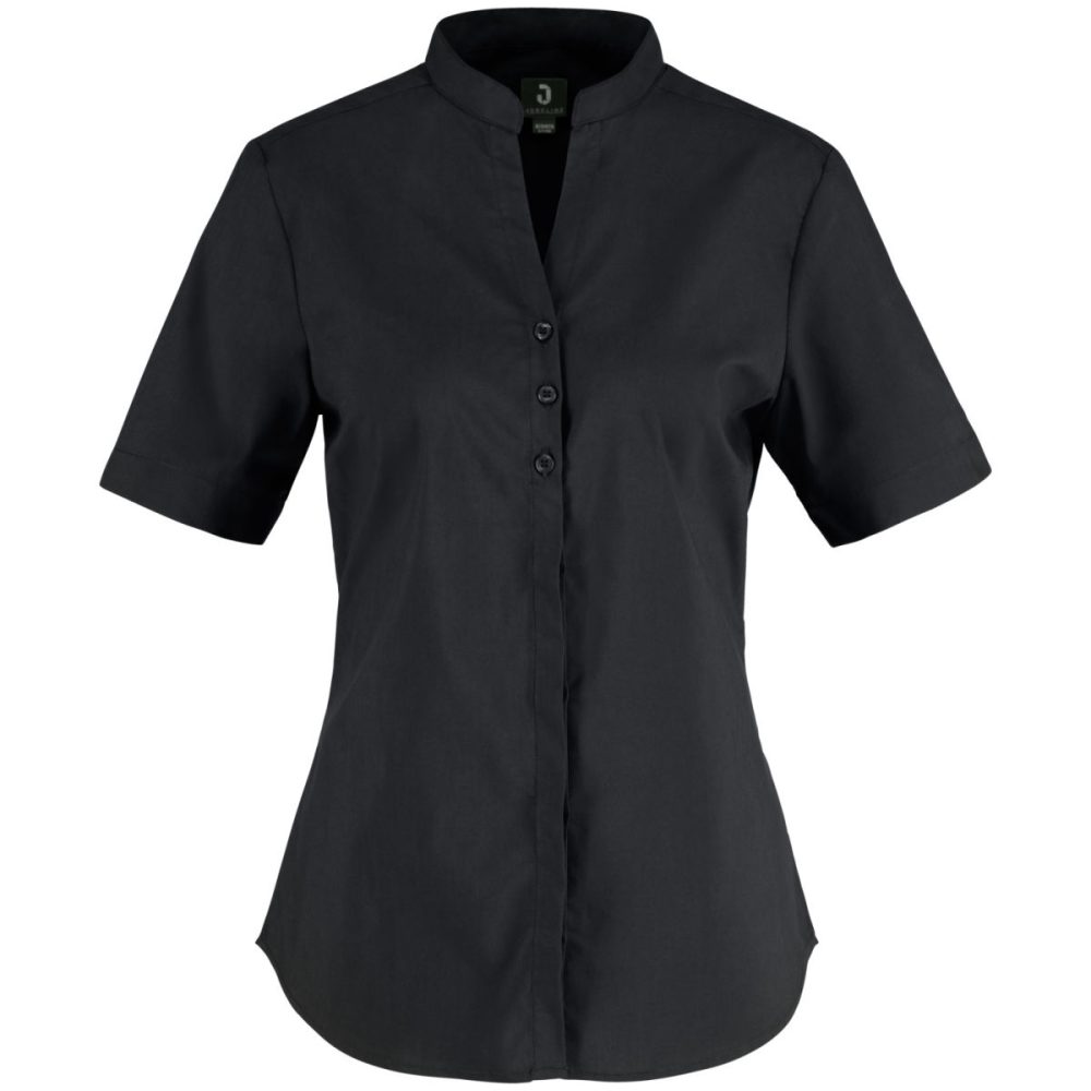 JOBELINE Damen Bluse Lani Kurzarm; Kleidergrösse 42; schwarz