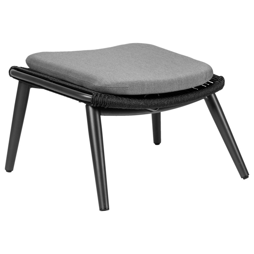 VEGA Fusshocker Ondaro; 76x64x42.5 cm (BxTxH); Sitz anthrazit, Gestell anthrazit