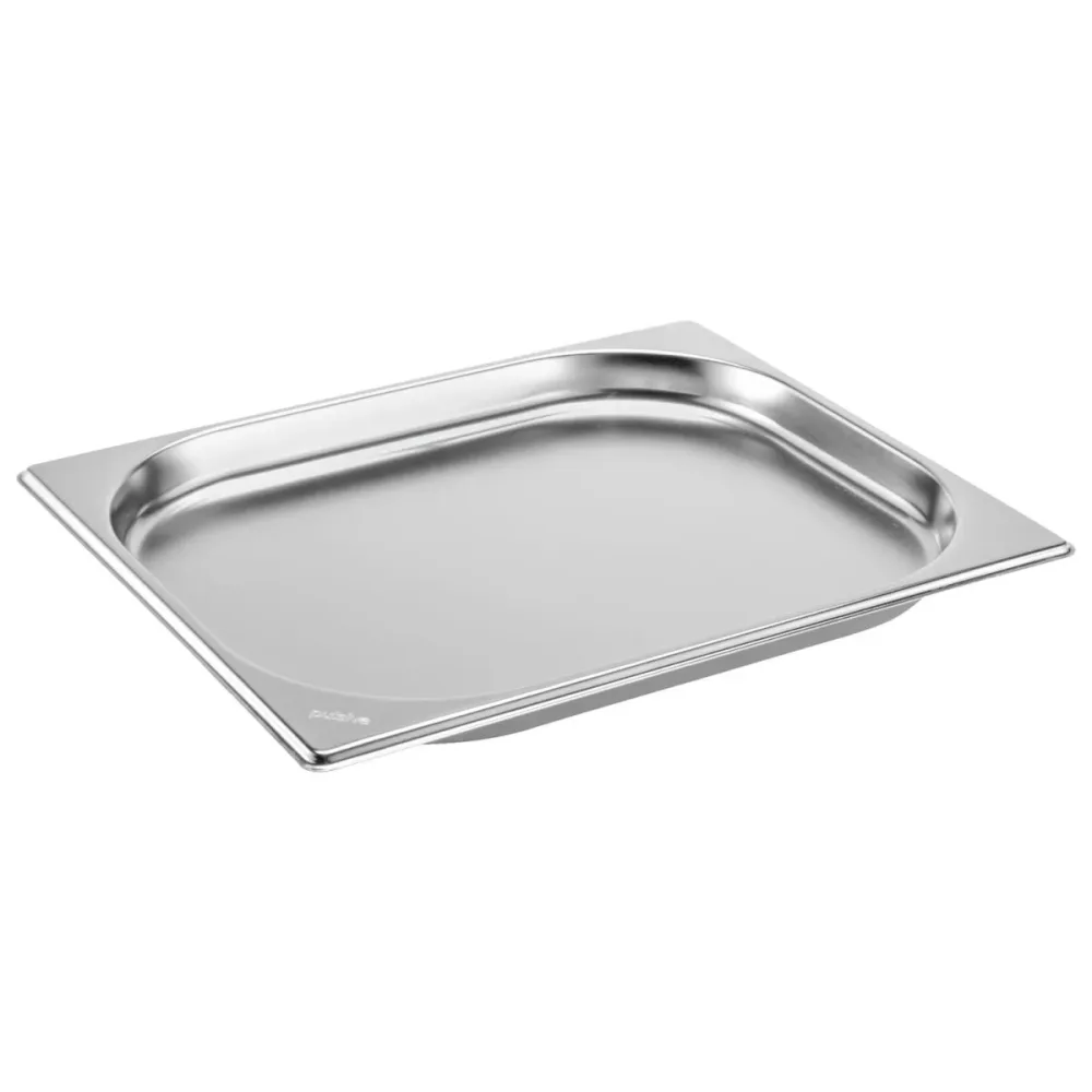 PULSIVA GN-Behälter 1/2 Basic; GN 1/2, 1200 ml, 32.5x26.5x2 cm (LxBxT); silber