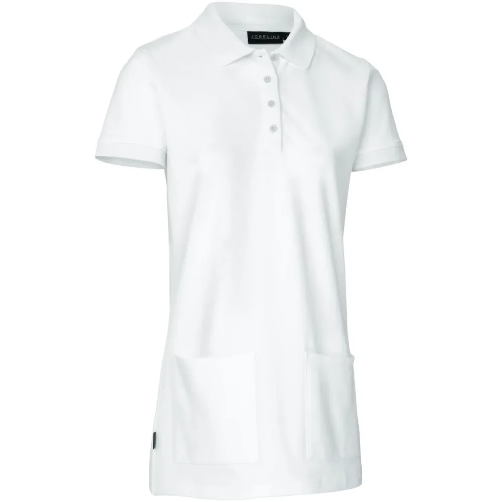 JOBELINE Damen-Polo Cato Comfort; Kleidergrösse S; weiss