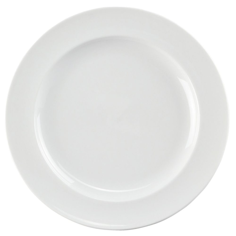 PULSIVA Teller Rondon flach; 21 cm (Ø); weiss; rund; 6 Stück / Pack