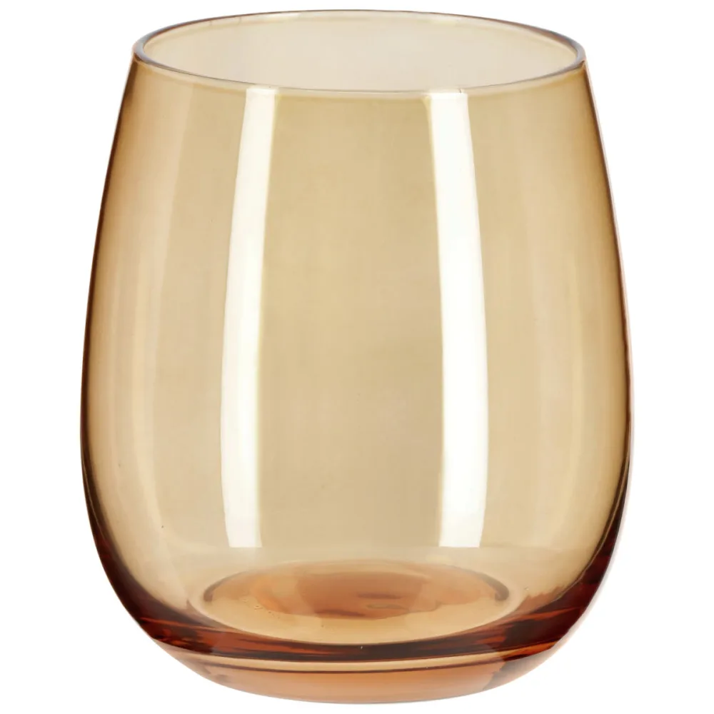 VEGA Wasserglas Bea; 375 ml, 7x9.4 cm (ØxH); bernstein; 6 Stück / Pack
