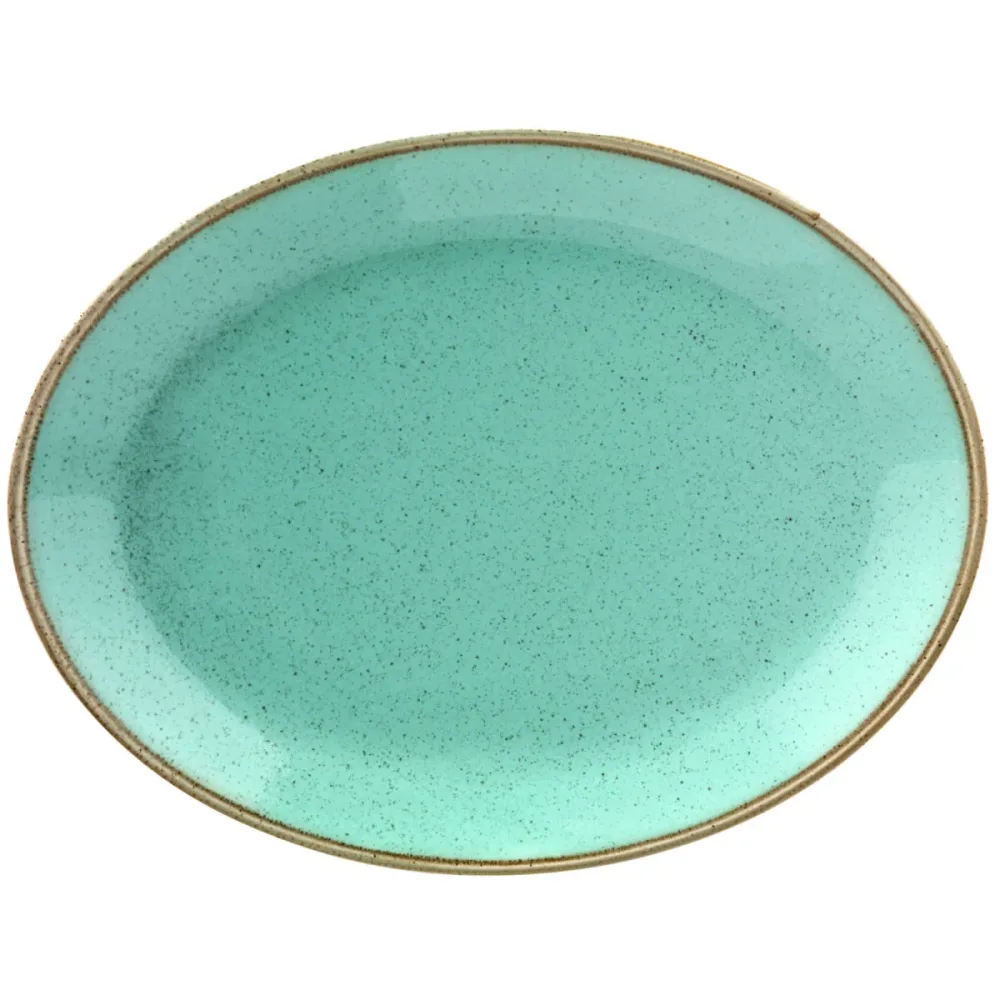 VEGA Platte Sidina oval; 31x23.5x3.1 cm (LxBxH); türkis; oval; 6 Stück / Pack