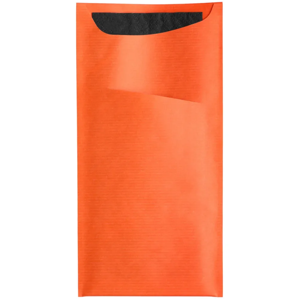 GARCIA DE POU Bestecktasche Besta; 11.2x22.5 cm (BxL); orange; 100 Stück / Pack
