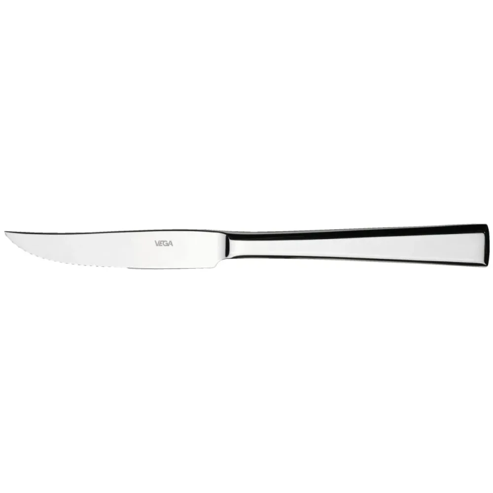 VEGA Pizza-/Steakmesser Stockholm; 22.7 cm (L); silber, Griff silber; 12 Stück / Pack