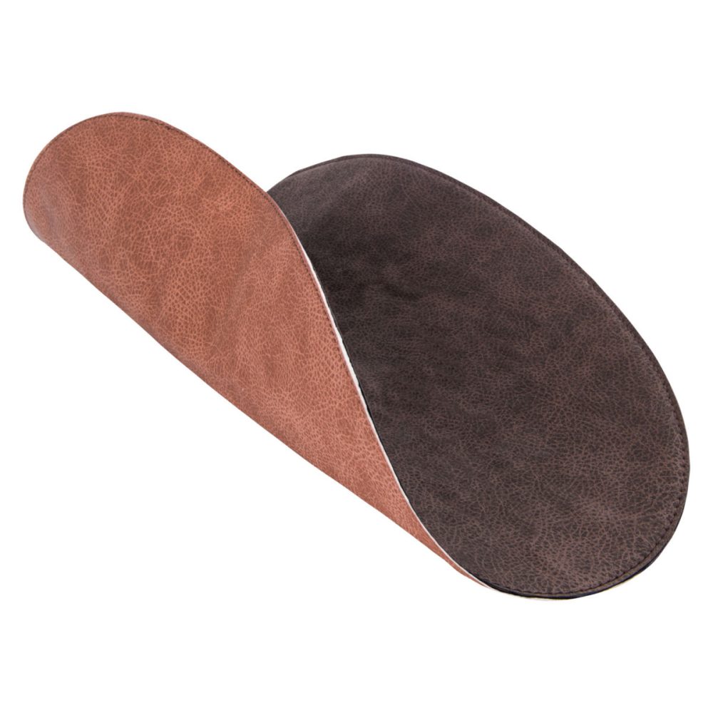 ERWIN M. Tischset Shana organisch; 30x45 cm (BxL); braun/rostbraun; oval; 6 Stück / Pack