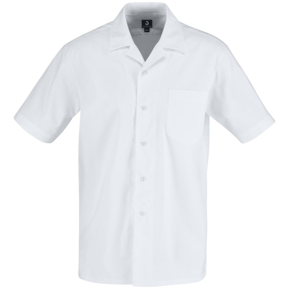 JOBELINE Herren Hemd Magnum Kurzarm; Kleidergrösse 45/46; weiss