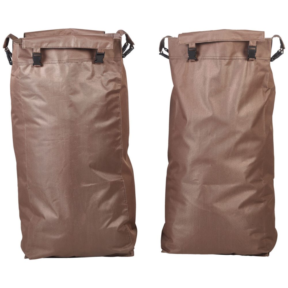 PULSIVA Hotel Wäschesack Service; 22x38x84 cm (LxBxH); schwarz/braun; 2 Stück / Pack
