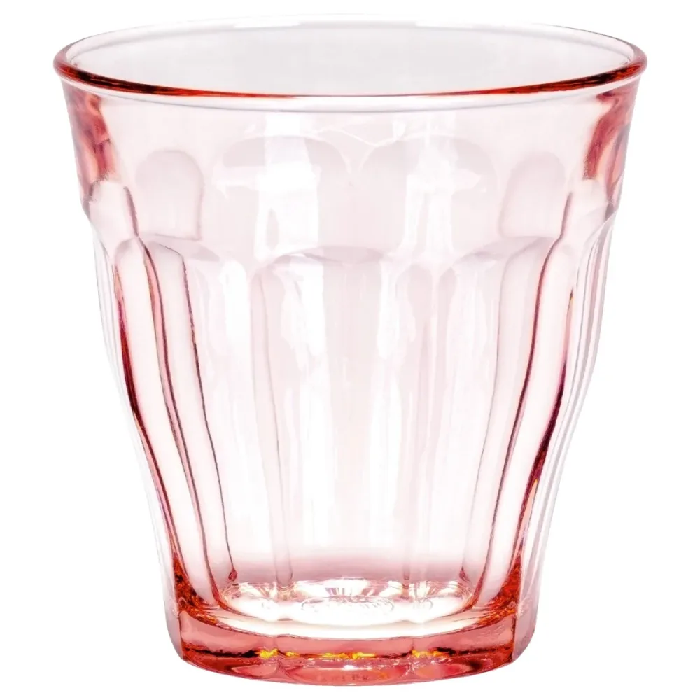 Duralex Universalglas  Picardie farbig; 250 ml, 8.7x9 cm (ØxH); rosé; 6 Stück / Pack