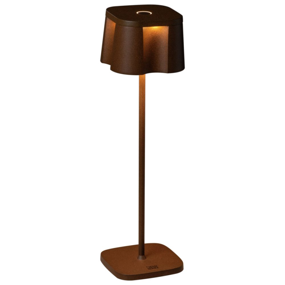 Konstsmide LED Tischleuchte Nice; 10x36 cm (ØxH); rostbraun