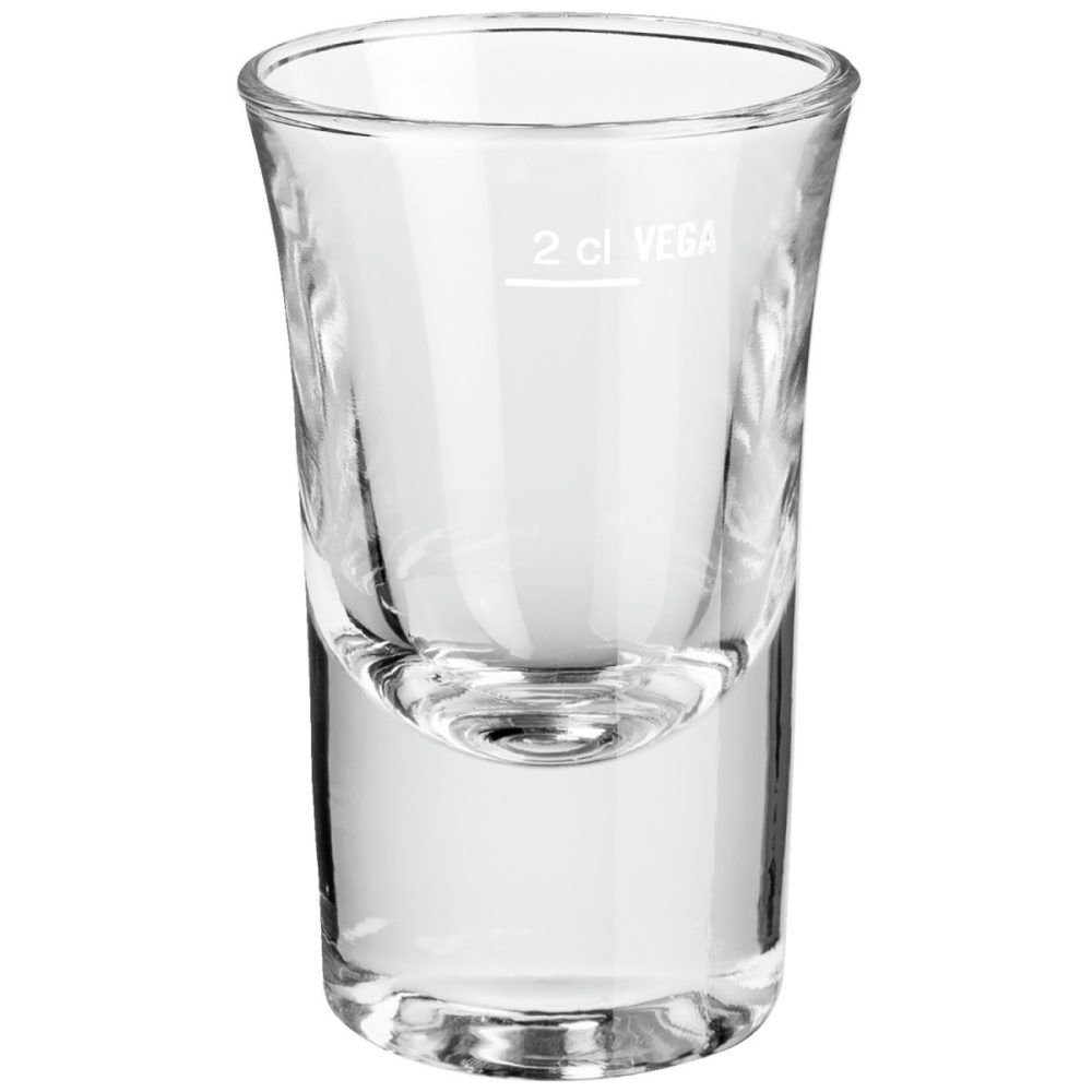 VEGA Schnapsglas Podena; 40 ml, 4.5x7 cm (ØxH); transparent; 2 cl Eichstrich, 6 Stück / Pack