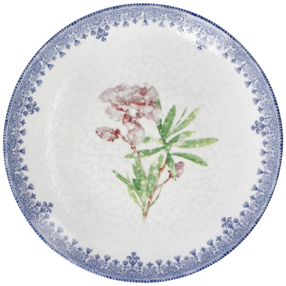 VEGA Teller flach  Nonna  mit Dekor; 31 cm (Ø); blau/weiss/rosé; rund; 6 Stück / Pack