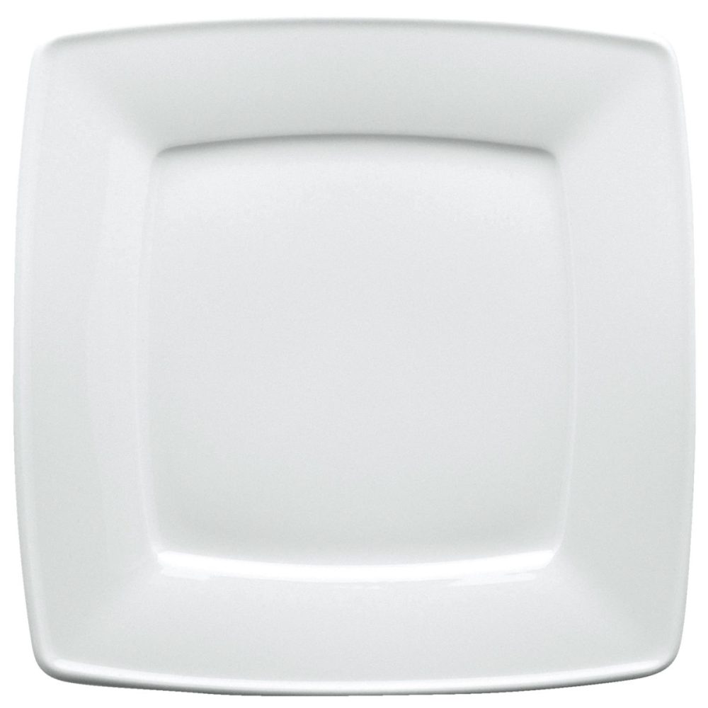 VEGA Teller flach Melbourne; 17x17 cm (LxB); weiss; quadratisch; 6 Stück / Pack