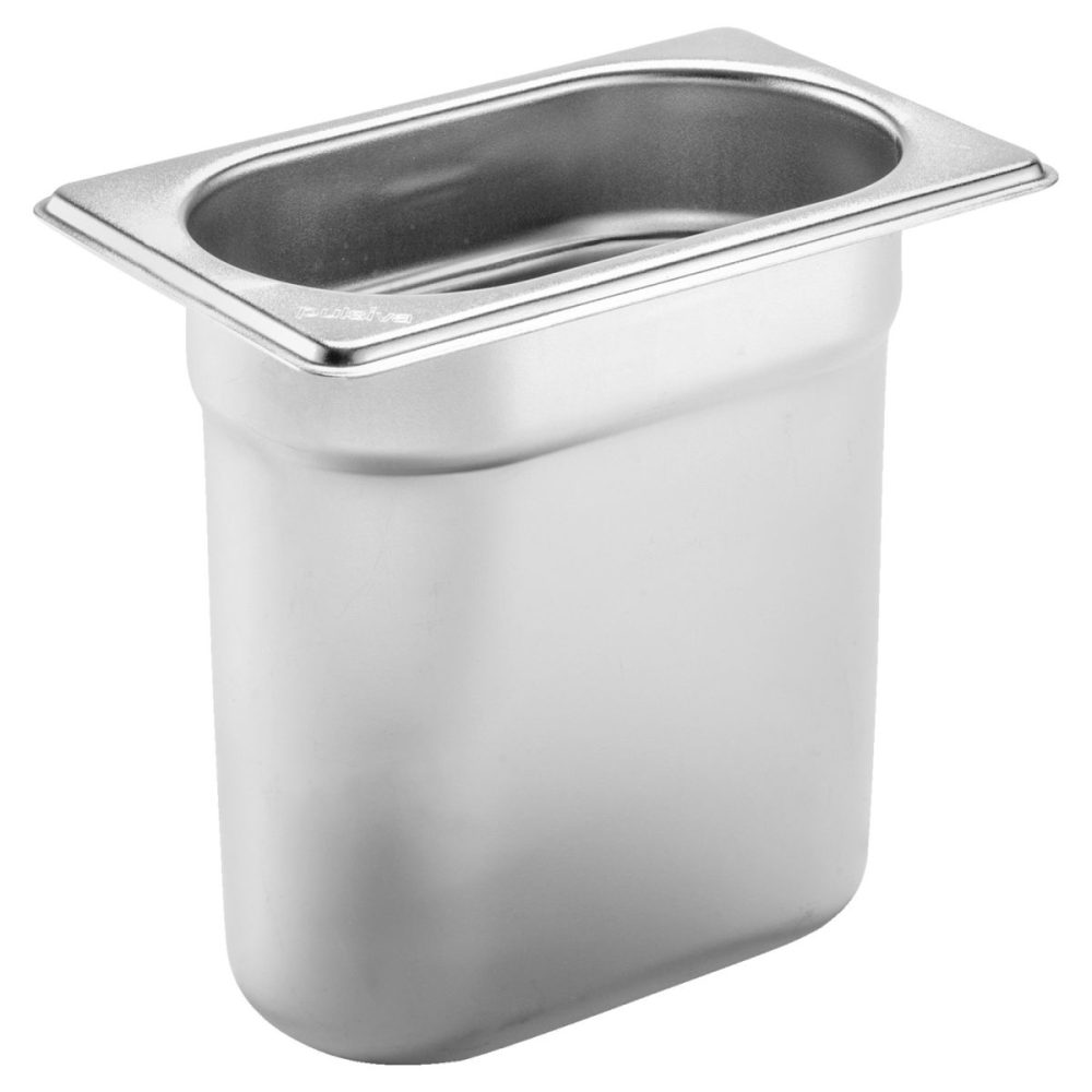 PULSIVA GN-Behälter 1/9 Basic; GN 1/9, 1500 ml, 17.6x10.8x15 cm (LxBxT); silber