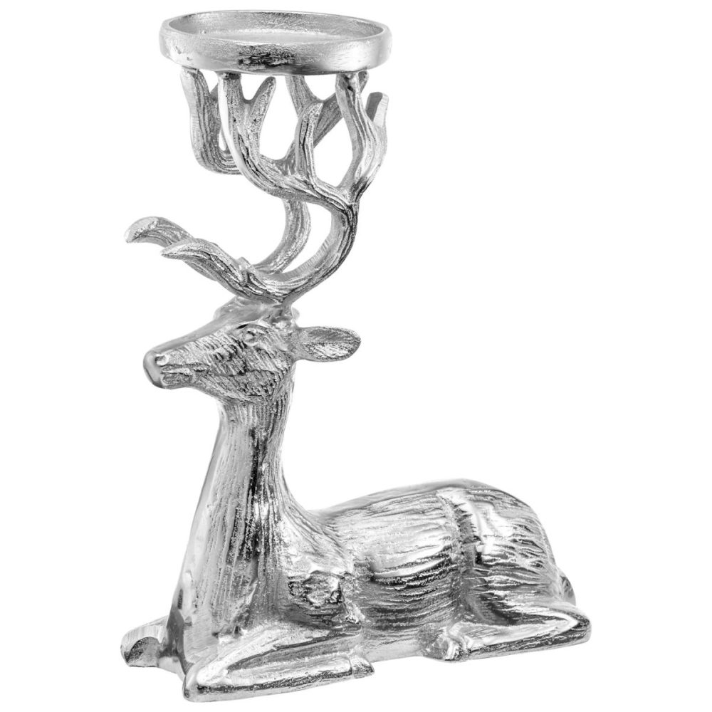 Kerzenständer Anouk; 21x9.5x28 cm (LxBxH); silber