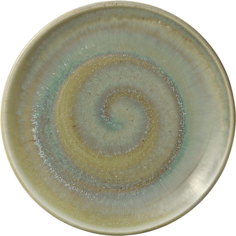 HEART&SOUL Teller flach Perfect Match coup Thyme; 21x2.3 cm (ØxH); grün/braun antik; rund; 6 Stück / Pack