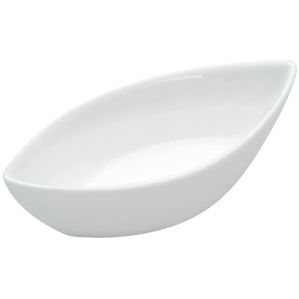 VEGA Mini-Schälchen Boot; 40 ml, 10.5x5x3 cm (LxBxH); weiss; 12 Stück / Pack
