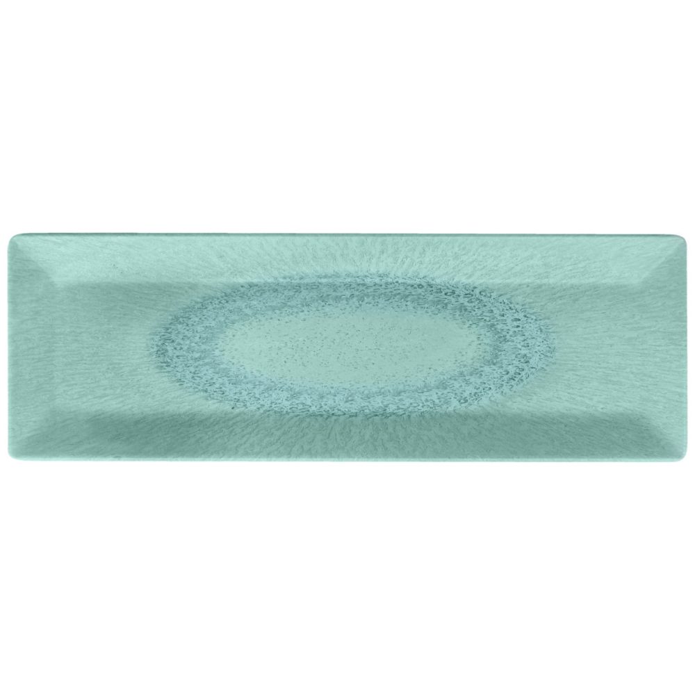 VEGA Präsentationsplatte Torto rechteckig; 31x10.5x1.8 cm (LxBxH); türkis/blau; rechteckig; 6 Stück / Pack
