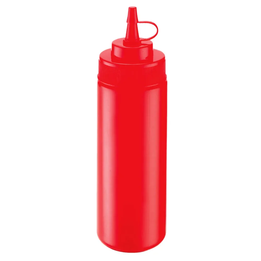 PULSIVA Dosierflasche; 350 ml, 6x20 cm (ØxH); rot; 4 Stück / Pack