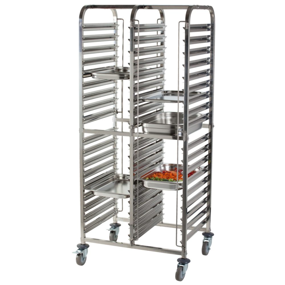 PULSIVA Regalwagen Duo; 75x55.5x170 cm (BxTxH); silber