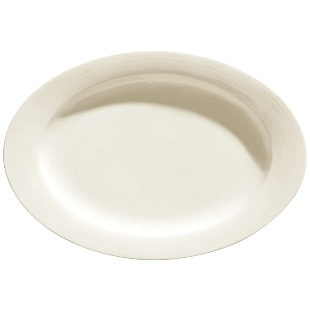 VEGA Platte Skyline oval; 26x18x2.5 cm (LxBxH); cremeweiss; oval; 6 Stück / Pack