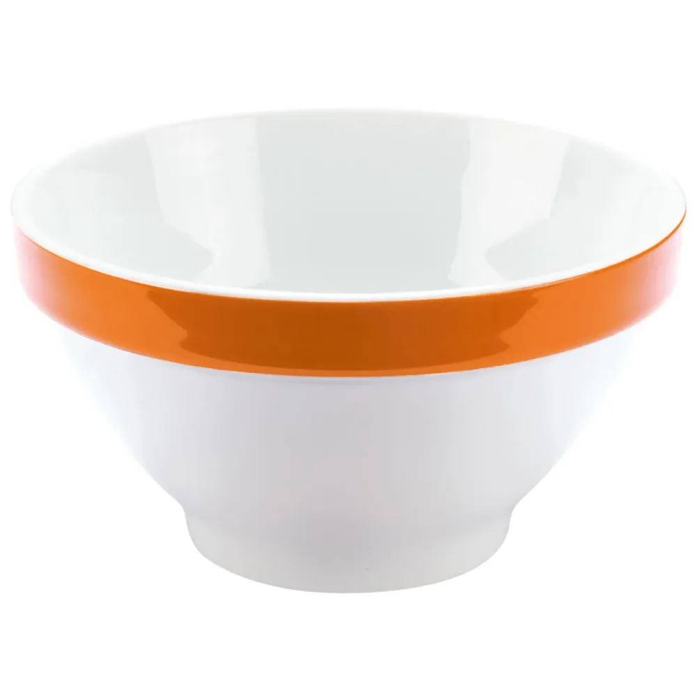 PULSIVA Schale Multi-Color; 440 ml, 13.8x7.1 cm (ØxH); weiss/orange; 6 Stück / Pack