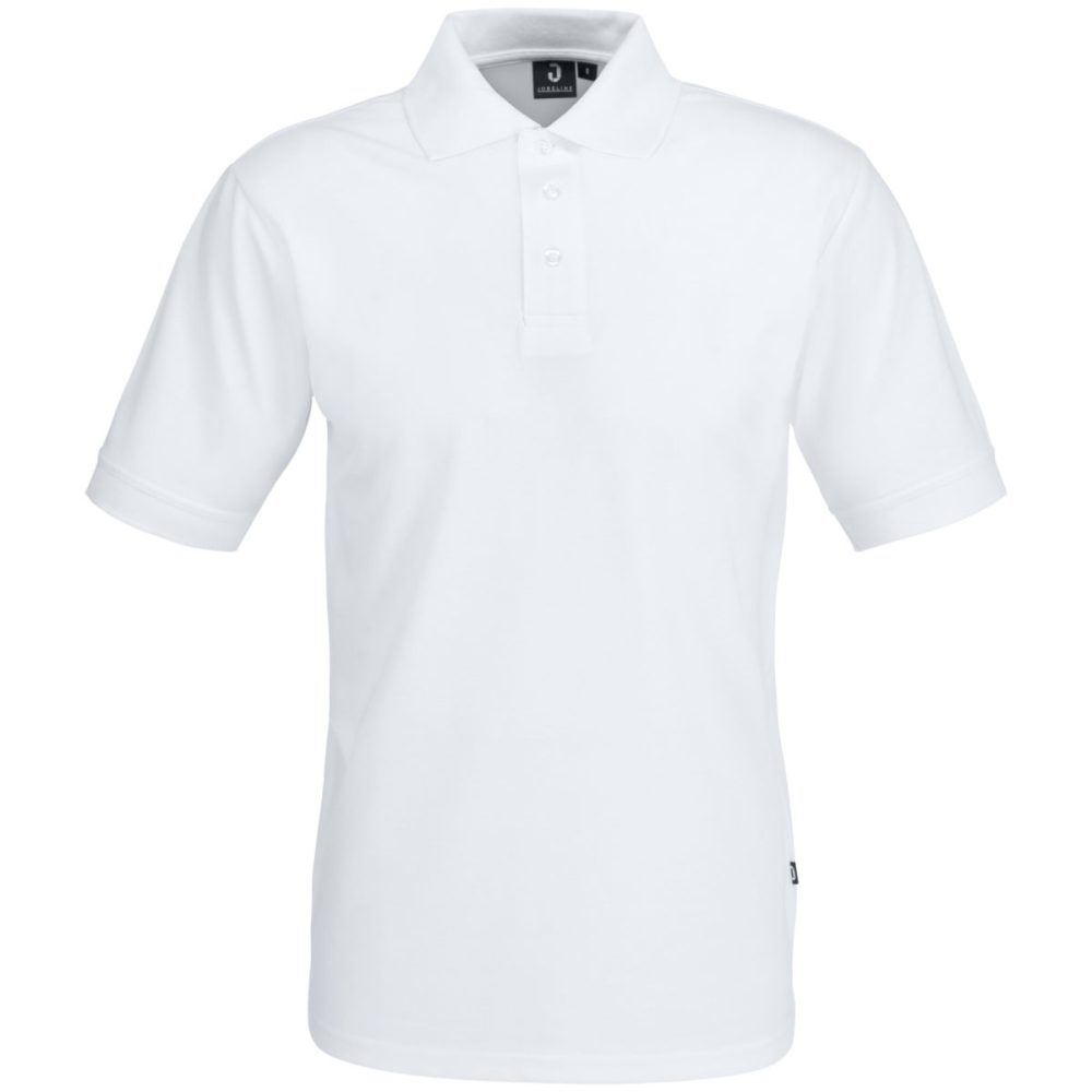 JOBELINE Herren Poloshirt Fly Kurzarm; Kleidergrösse 4XL; weiss