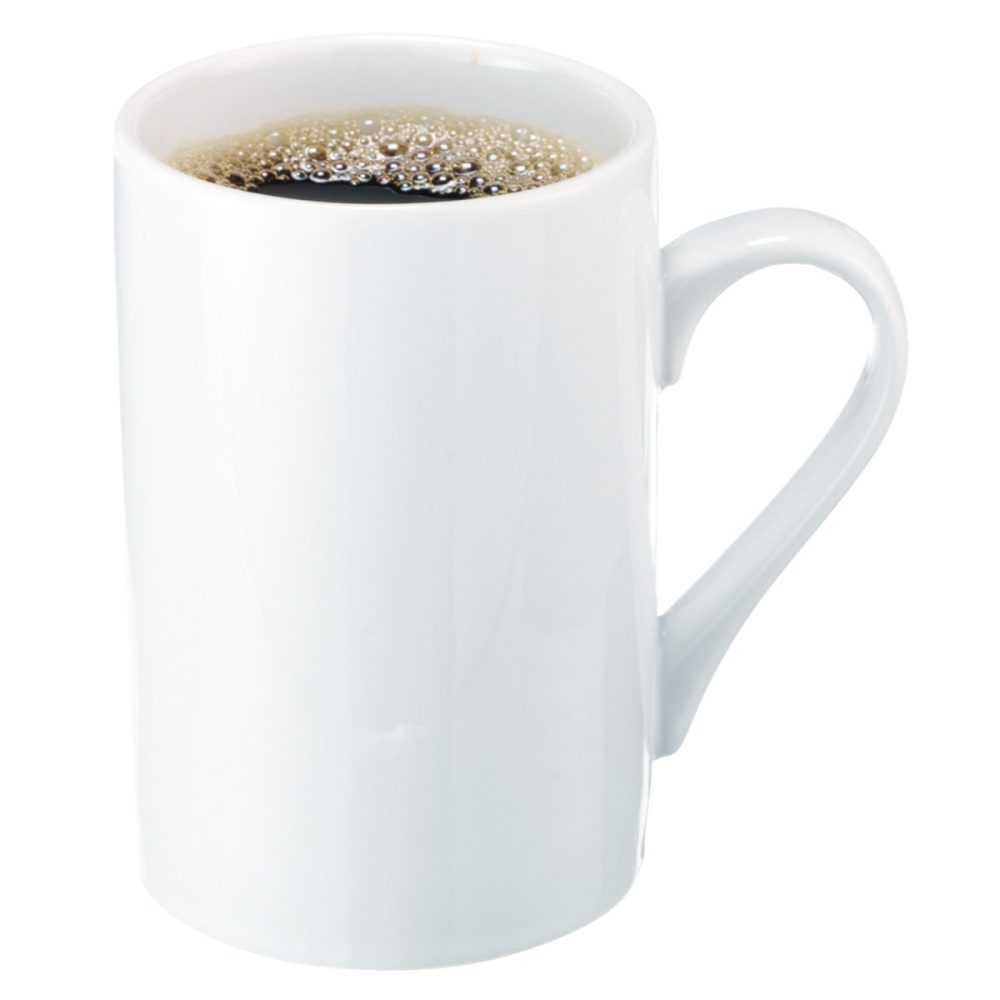 PULSIVA Kaffeebecher Sila; 300 ml, 7.5x10.4 cm (ØxH); weiss; rund; 12 Stück / Pack