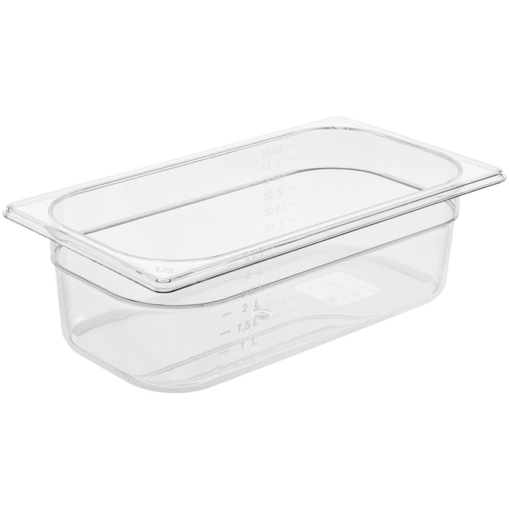 VEGA GN-Behälter Trigno 1/3; GN 1/3, 3800 ml, 32.5x17.5x10 cm (LxBxT); transparent
