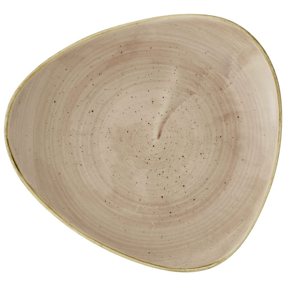Churchill Teller flach Stonecast Truffle dreieckig; 19.2x19.2 cm (LxB); hellbraun/braun; dreieckig; 12 Stück / Pack