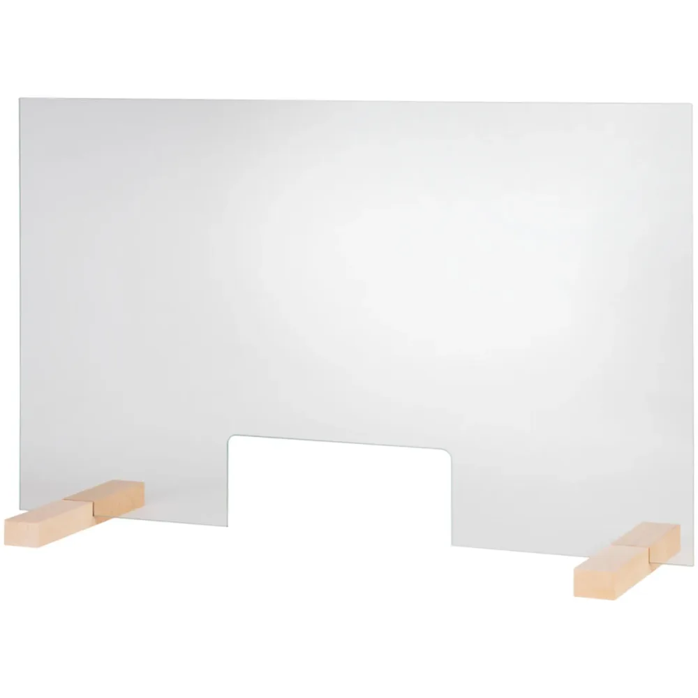 APS Hygiene- und Hustenschutz Anapo; 75x0.5x47.5 cm (BxTxH); transparent/braun