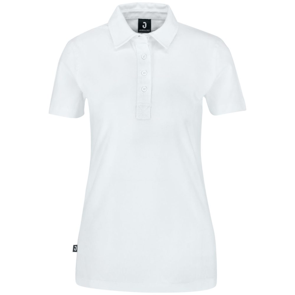 JOBELINE Damen Poloshirt Oliver Kurzarm; Kleidergrösse S; weiss