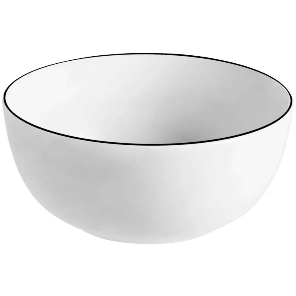 VEGA Schale Bellino; 470 ml, 13x5.7 cm (ØxH); weiss/schwarz; rund; 6 Stück / Pack