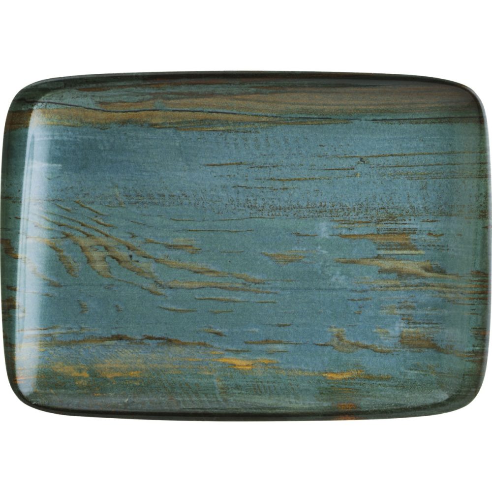 Bonna Platte Madera Mint rechteckig; 23x16 cm (LxB); türkis/braun/schwarz; rechteckig; 12 Stück / Pack