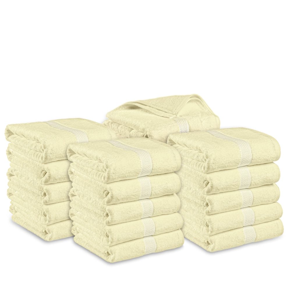 PULSIVA Vorteilspack Duschtuch Mars farbig; 70x140 cm (BxL); gelb; 20 Stück / Pack