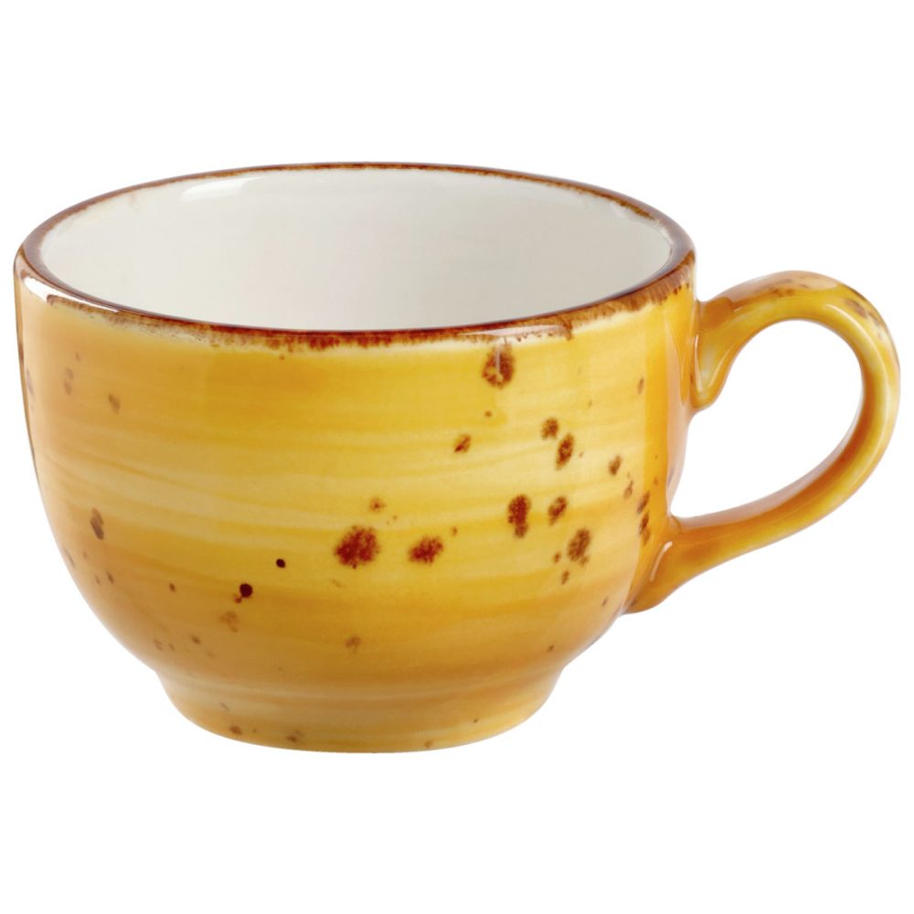 VEGA Kaffee-Obertasse Nebro; 220 ml, 8.7x6.5 cm (ØxH); gelb; 6 Stück / Pack