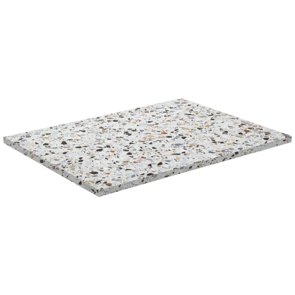 VEGA Indoor-Tischplatte Maliana rechteckig; 120x80 cm (LxB); terrazzo; rechteckig