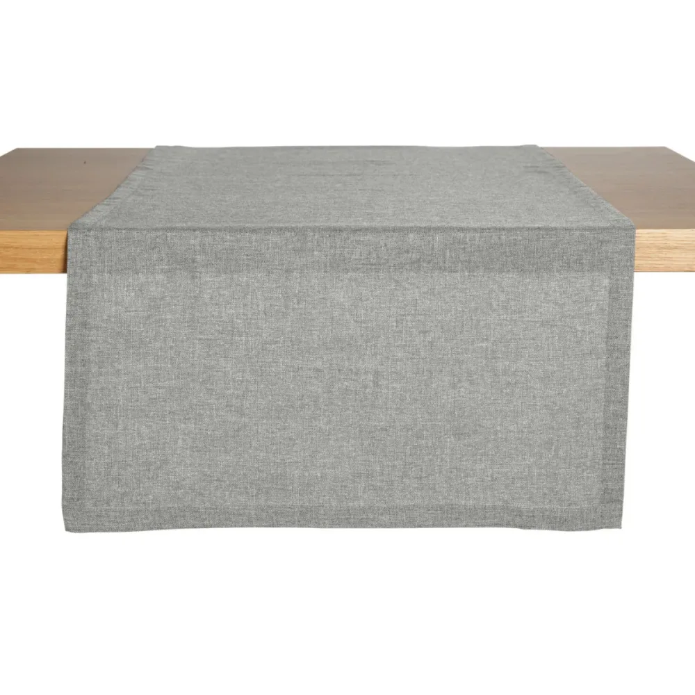 ERWIN M. Tischläufer Nova; 40x130 cm (BxL); hellgrau; rechteckig